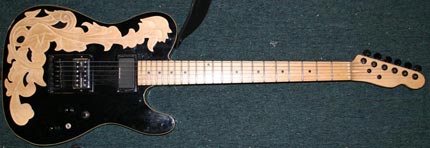 Kent Holmes' black Schecter PT